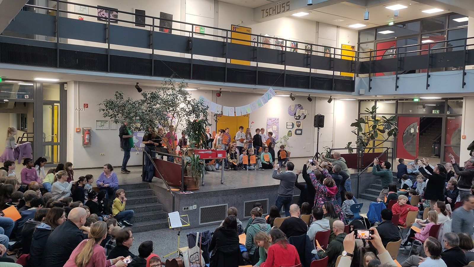 feierliche Ehrung für Schüler:innen