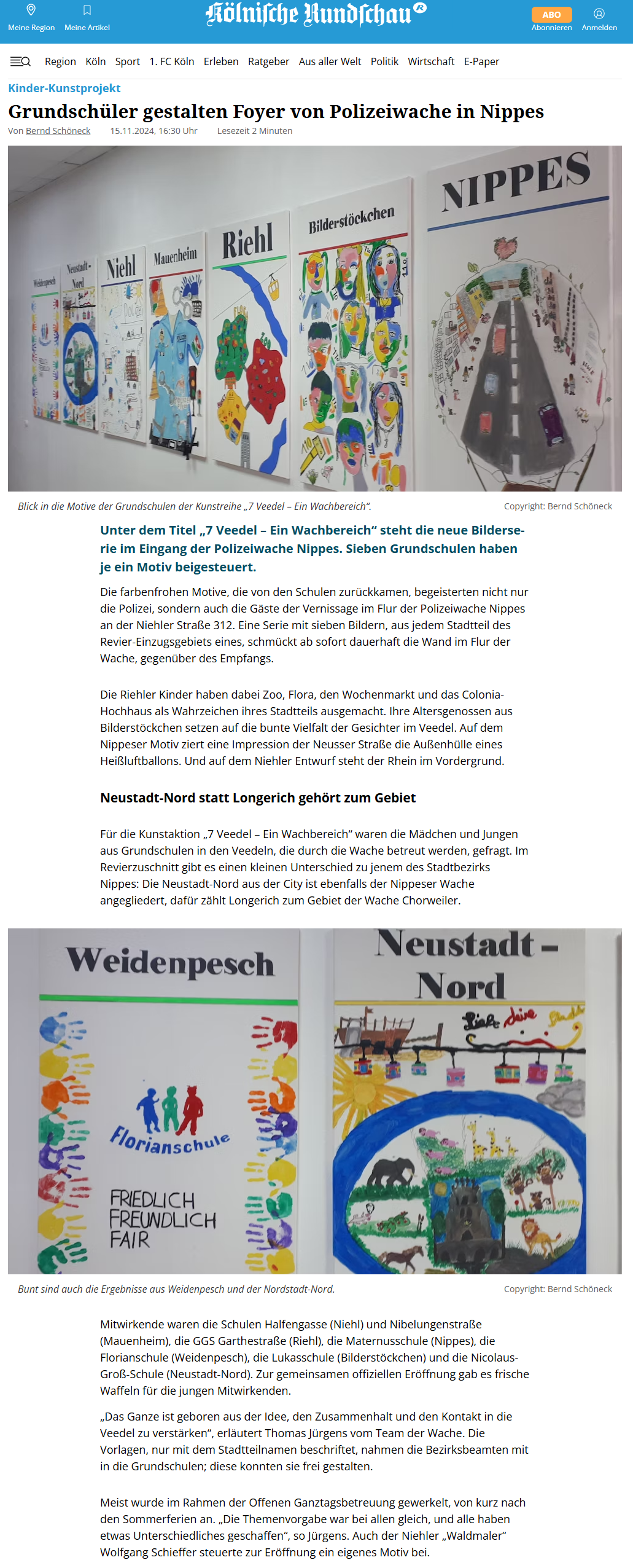 2024-11-15 GGS gestaltet Foyer von Polizeiwache