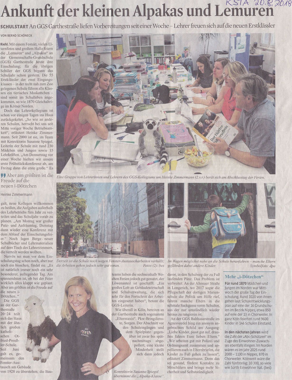 2018-08-20 Ankunft Alpakas & Lemuren