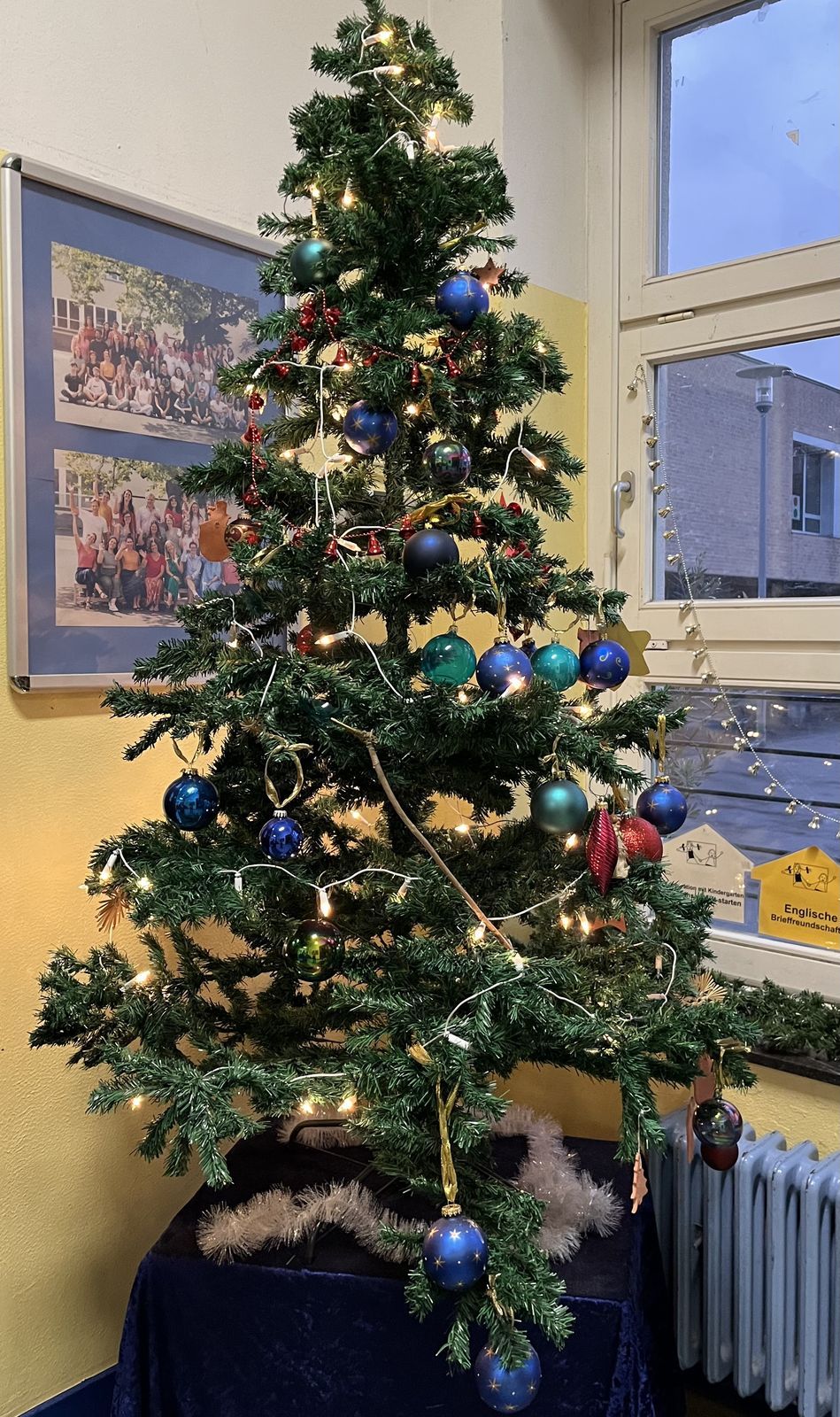 Weihnachtsbaum im Klassenzimmer
