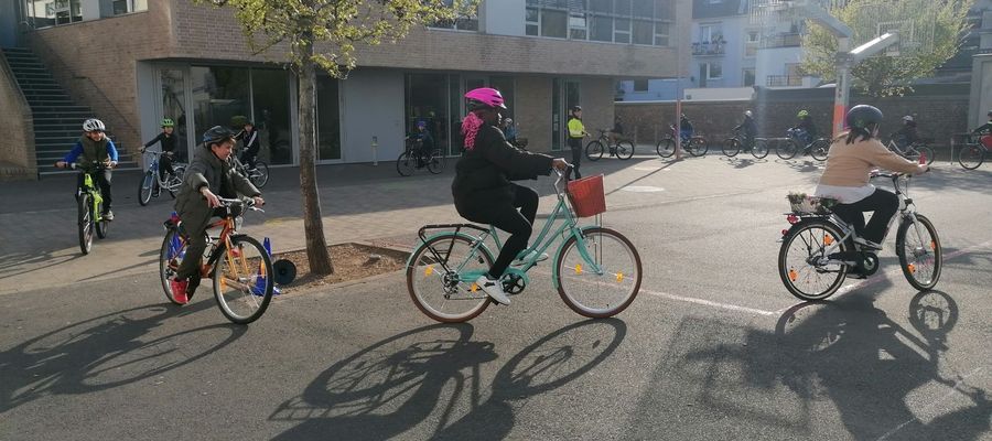 Die Radfahrprüfung steht an